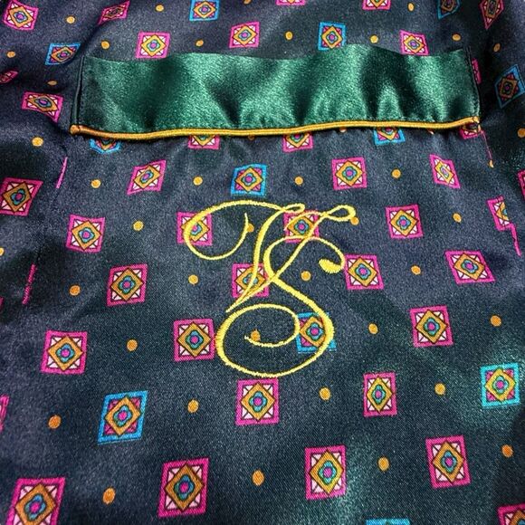 VICTORIA’S SECRET Vintage 1980s Gold Label Oversized Satin Pajama Shirt Dress Vi - Picture 2 of 9